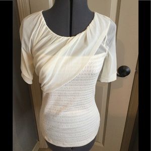 Anthropologie Deletta Drape Smock Blouse